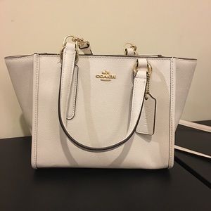 New Coach Mini Crosby Carryall in White
